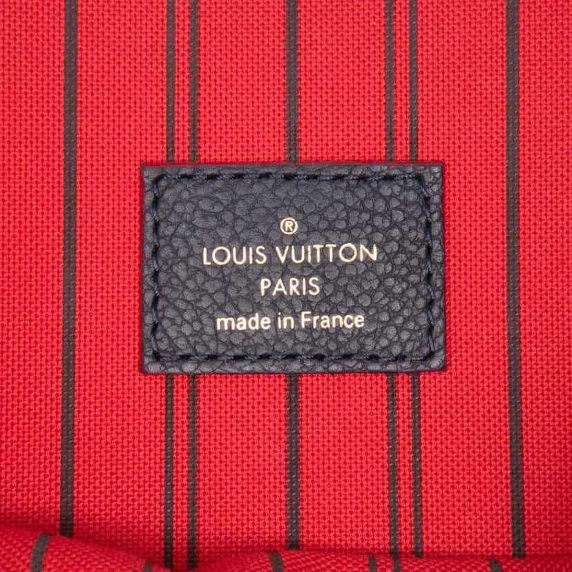 Louis Vuitton Monogram Empreinte Pochette Metis Blue Leather Good condition - Box View