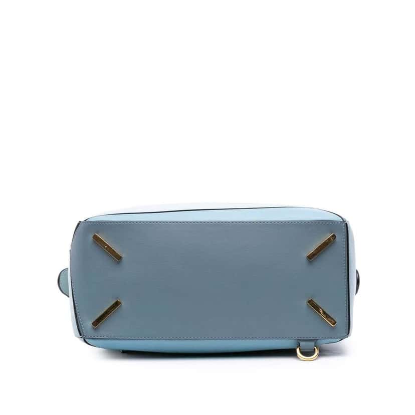 Loewe Medium Tricolor Calfskin Puzzle Satchel Blue Leather Good condition - Inside View