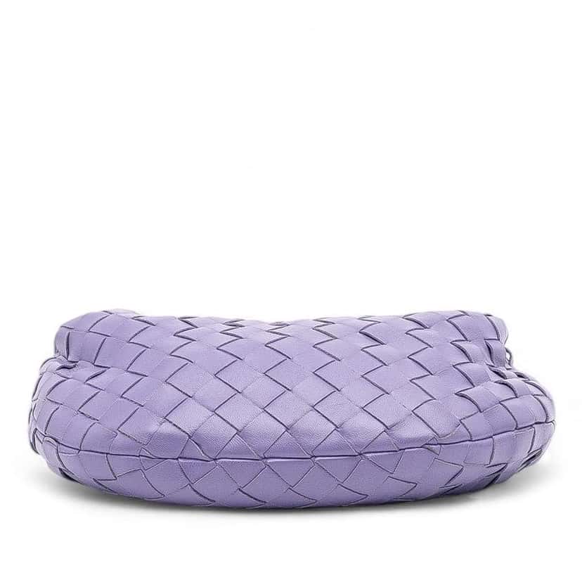 Bottega Veneta Mini Nappa Intrecciato Jodie Purple Leather Good condition - Inside View