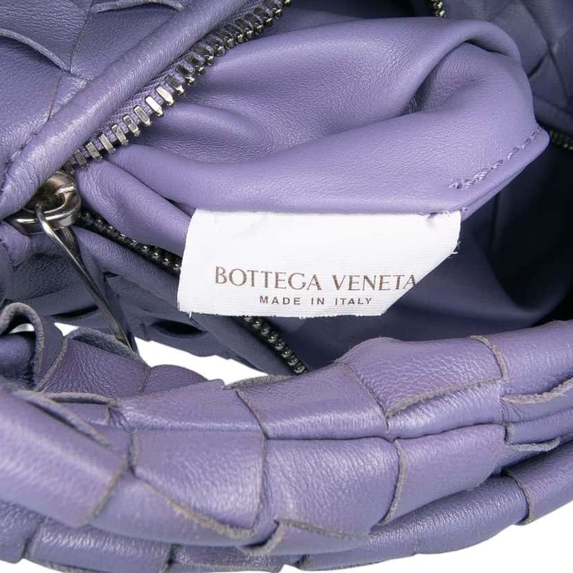 Bottega Veneta Mini Nappa Intrecciato Jodie Purple Leather Good condition - Box View