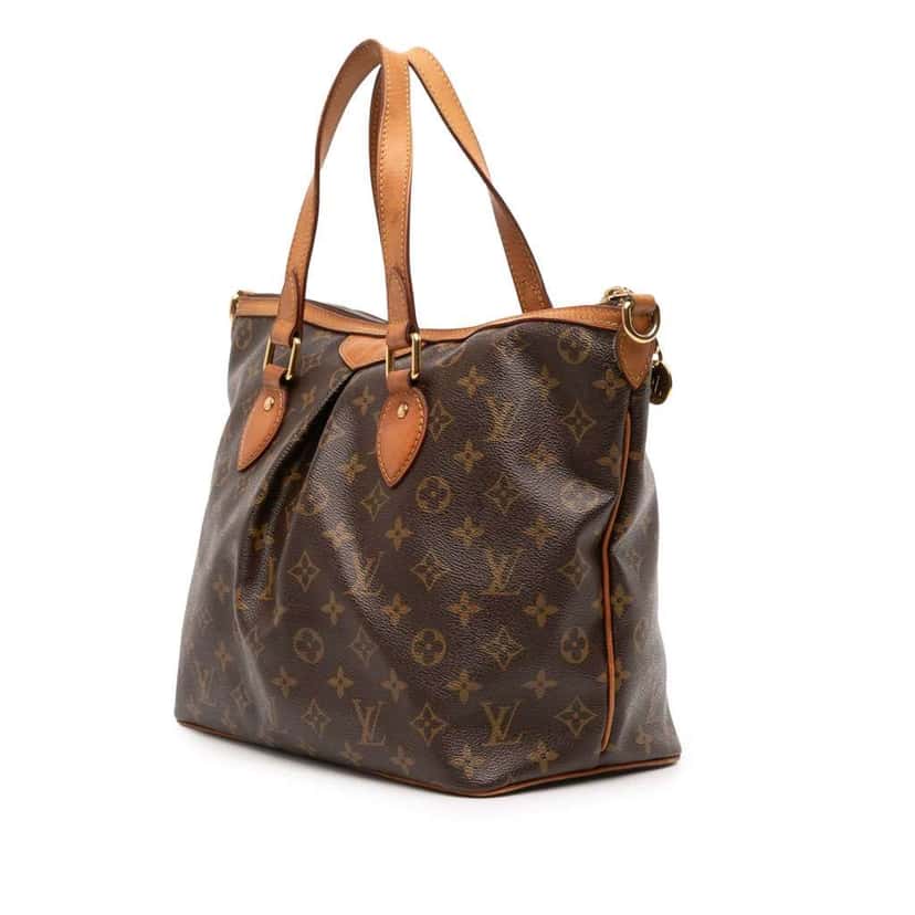 Louis Vuitton Monogram Palermo PM Brown Canvas Good condition - Back View
