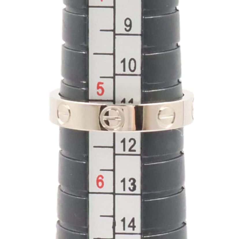 Cartier 18K White Gold Small Love Ring Silver White Gold Good condition - Model View