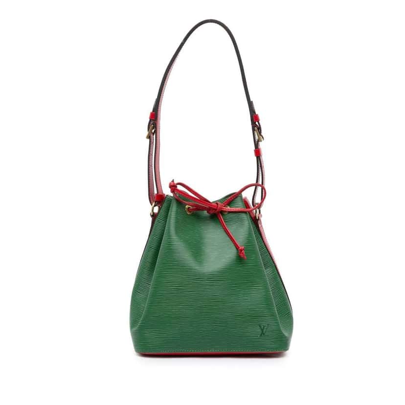 Louis Vuitton Epi Petit Bicolor Noe Green Leather Good condition - Front View