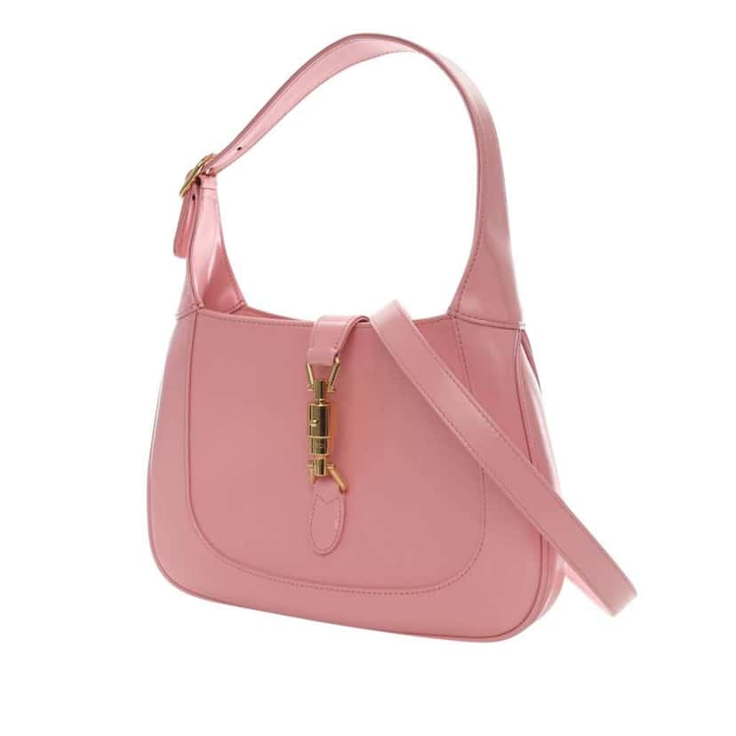 Gucci Small Calfskin Jackie 1961 Crossbody Pink Leather Good condition - Inside View