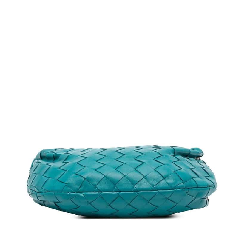 Bottega Veneta Mini Nappa Intrecciato Jodie Blue Leather Good condition - Inside View