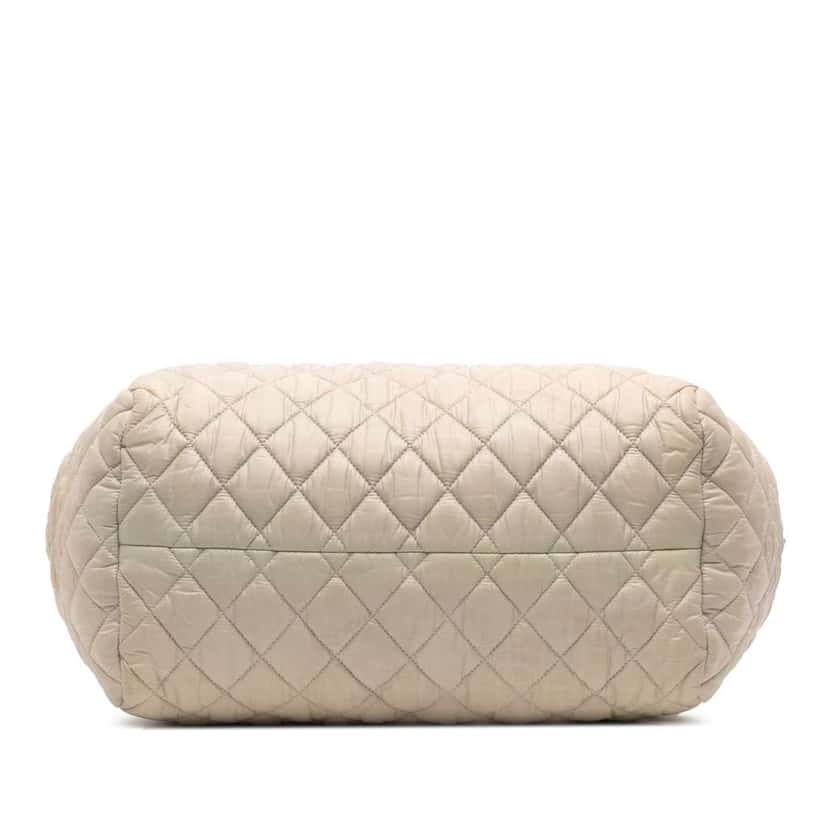 Chanel Medium Nylon Coco Cocoon Bowling Bag Brown Good condition - Inside View