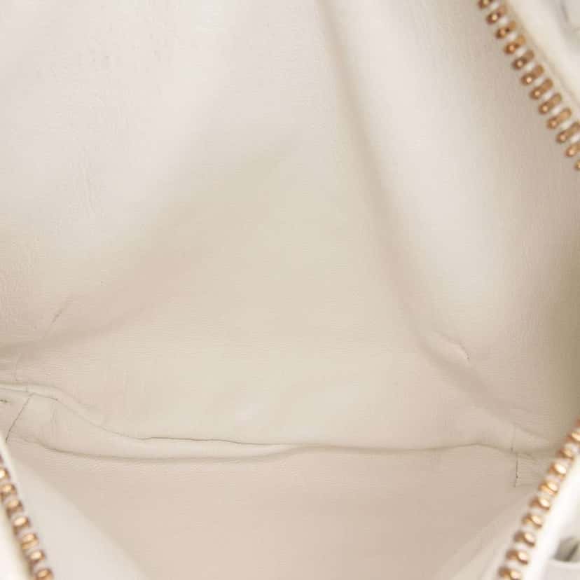Bottega Veneta Mini Patent Intrecciato Jodie White Leather Good condition - Model View