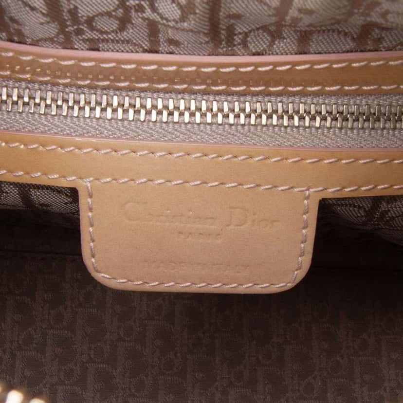 Dior Medium Patent Cannage Lady Dior Brown Leather Good condition - Box View