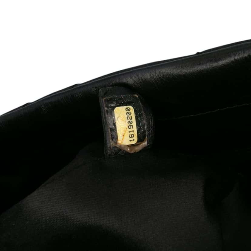 Chanel Large Chevron Calfskin Surpique Tote Black Leather Good condition - Box View