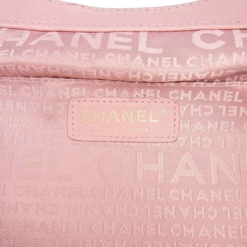 Chanel Lambskin Camellia Top Handle Frame Bag Pink Leather Good condition - Box View