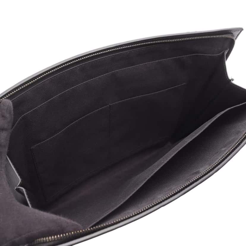 Bottega Veneta Medium Calfskin Intrecciato Document Case Black Leather Good condition - Inside View
