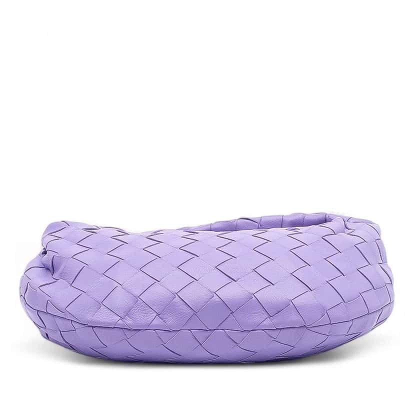 Bottega Veneta Mini Nappa Intrecciato Jodie Purple Leather Good condition - Inside View