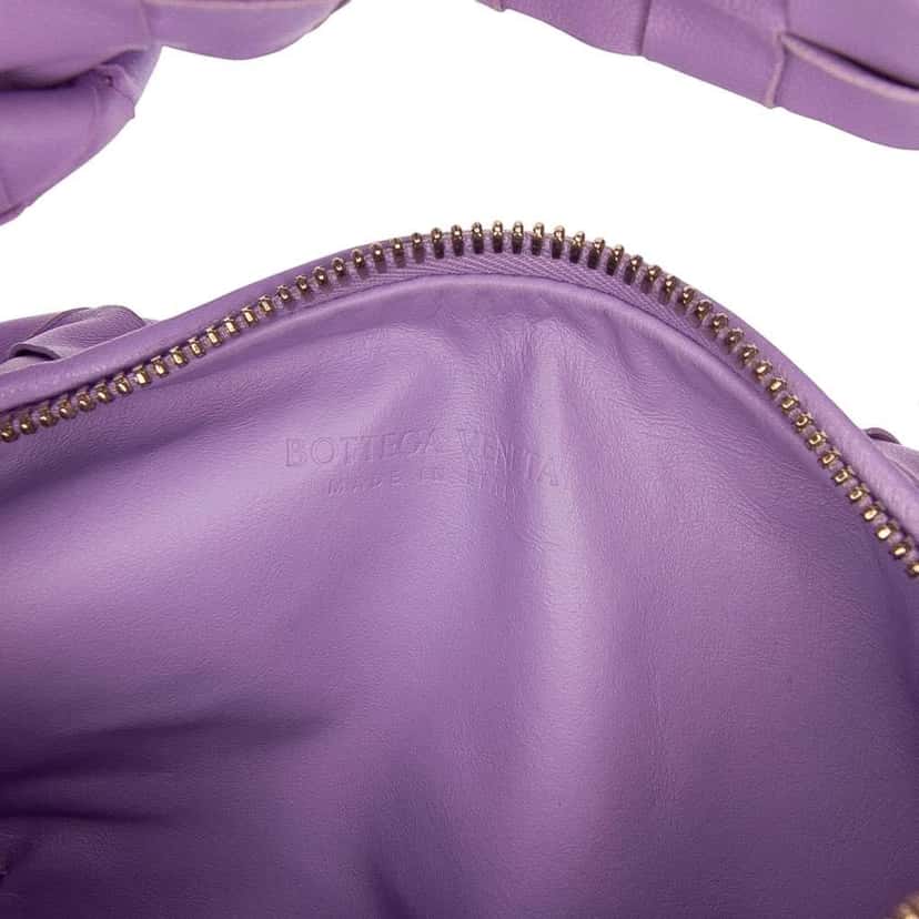 Bottega Veneta Mini Nappa Intrecciato Jodie Purple Leather Good condition - Box View