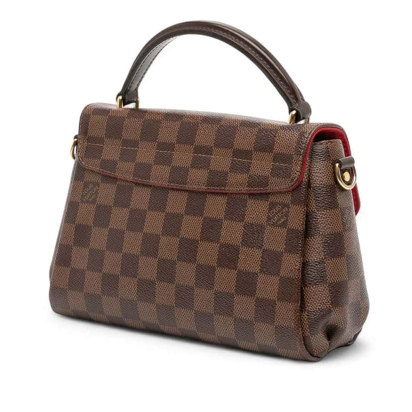 Louis Vuitton Damier Ebene Croisette Brown Canvas Good condition - Back View
