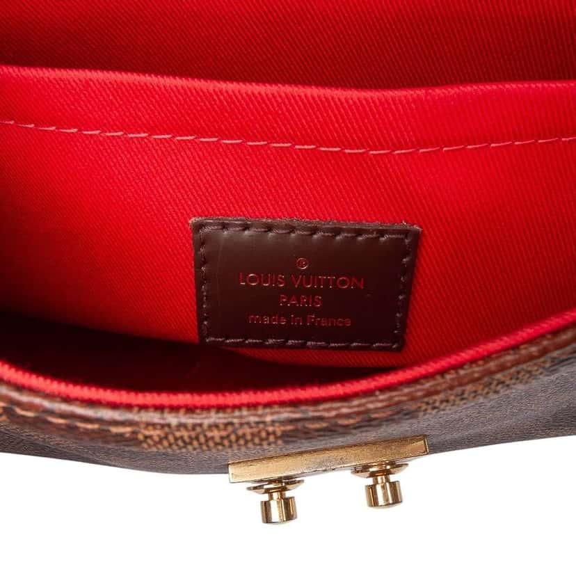 Louis Vuitton Damier Ebene Croisette Brown Canvas Good condition - Box View