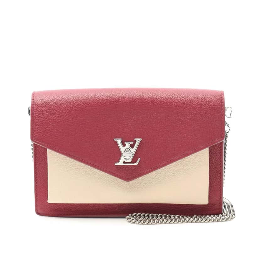 Louis Vuitton Bicolor Leather MyLockMe Chain Pochette Red Leather Good condition - Front View
