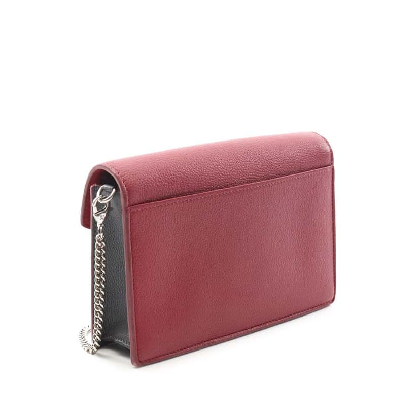 Louis Vuitton Bicolor Leather MyLockMe Chain Pochette Red Leather Good condition - Back View