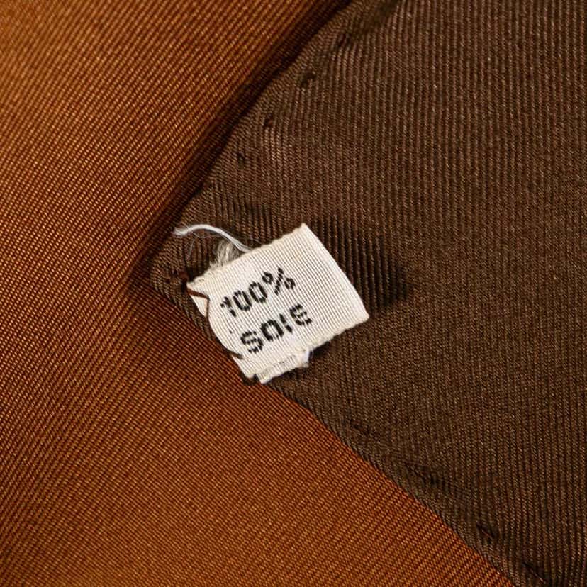 Hermès Lift Profile Silk Scarf Brown Silk Good condition - Inside View