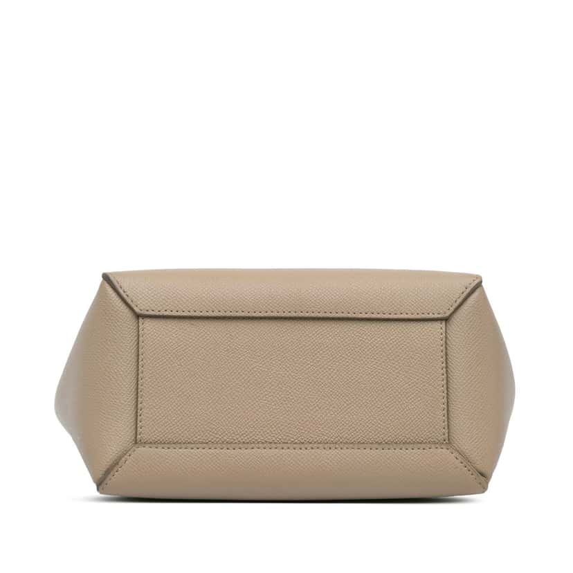 Celine Pico Grained Calfskin Belt Bag Brown Leather Good condition - Inside View