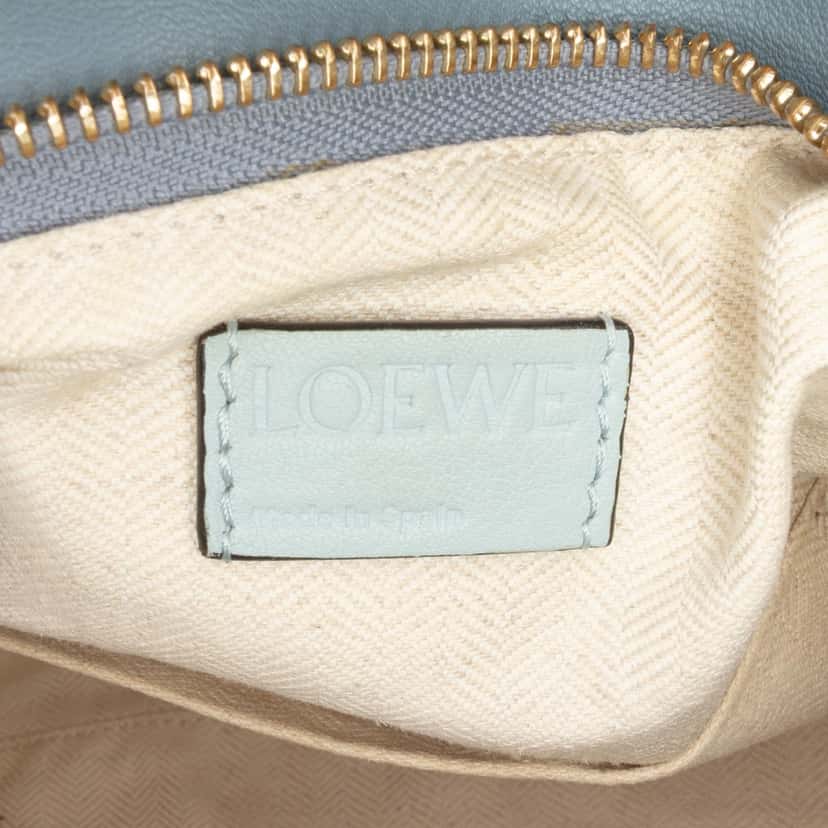 Loewe Small Tricolor Calfskin Puzzle Satchel Blue Leather Good condition - Box View