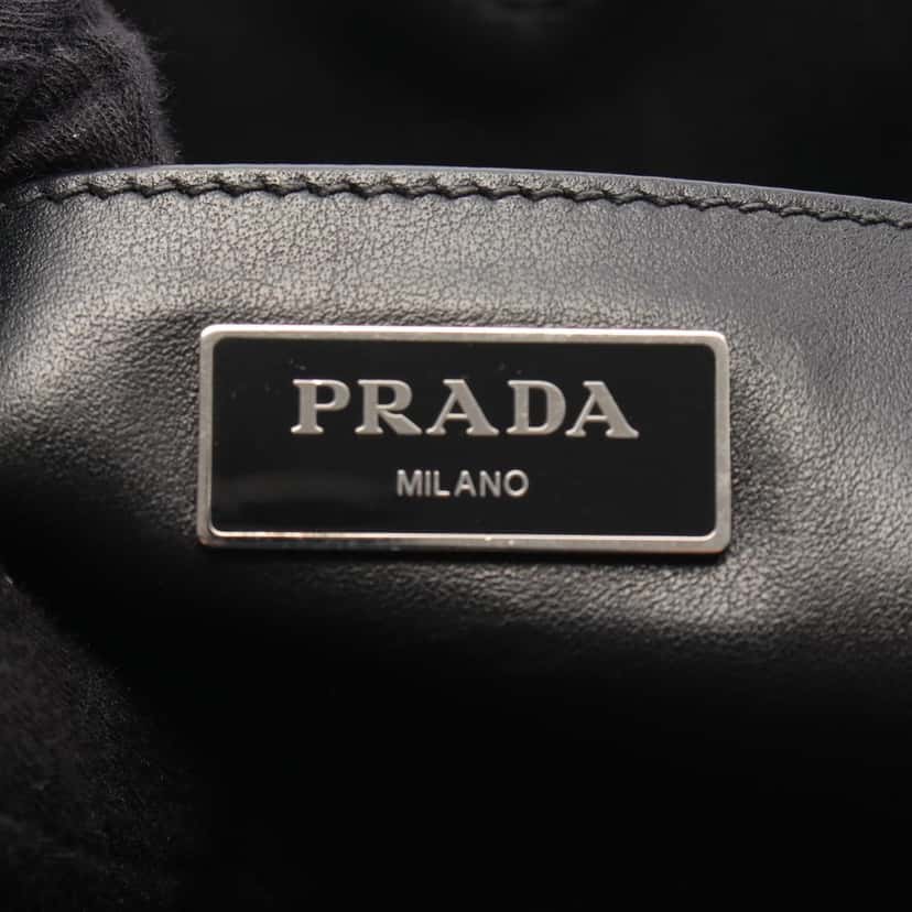 Prada Bicolor Soft Calf Shopping Tote Red Leather Good condition - Model View