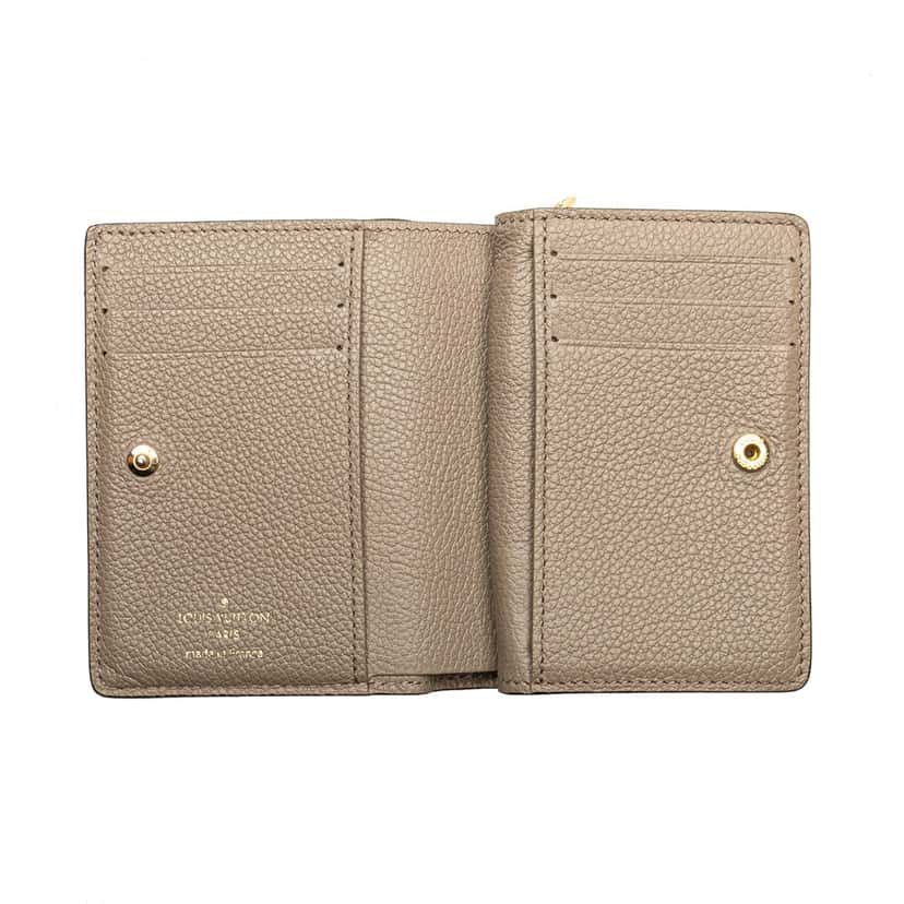 Louis Vuitton Monogram Empreinte Clea Small Wallet Brown Leather Good condition - Model View