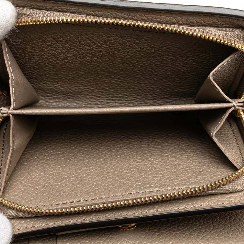 Louis Vuitton Monogram Empreinte Clea Small Wallet Brown Leather Good condition - Box View