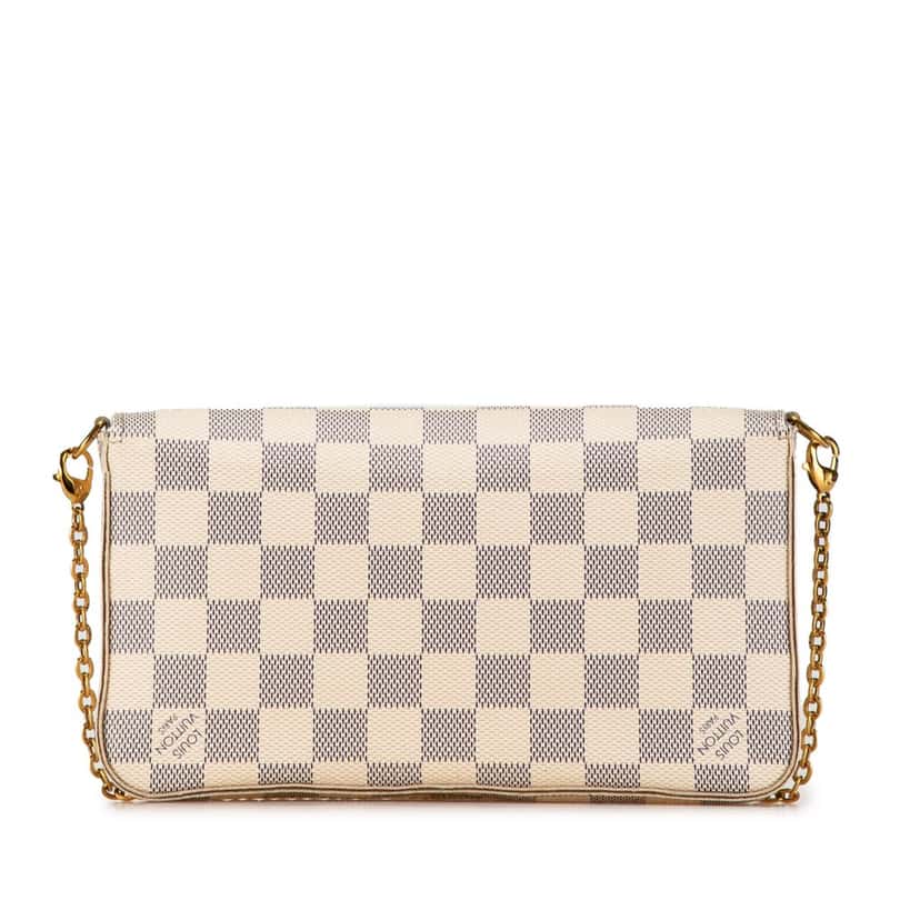 Louis Vuitton Damier Azur Pochette Felicie White Canvas Fair condition - Inside View