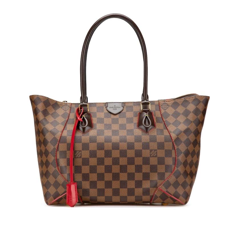 Louis Vuitton Damier Ebene Caissa MM Brown Canvas Good condition - Front View