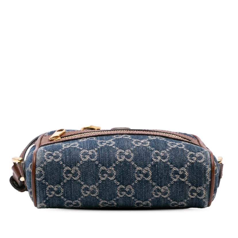 Gucci Mini GG Denim Ophidia Crossbody Blue Denim Good condition - Inside View