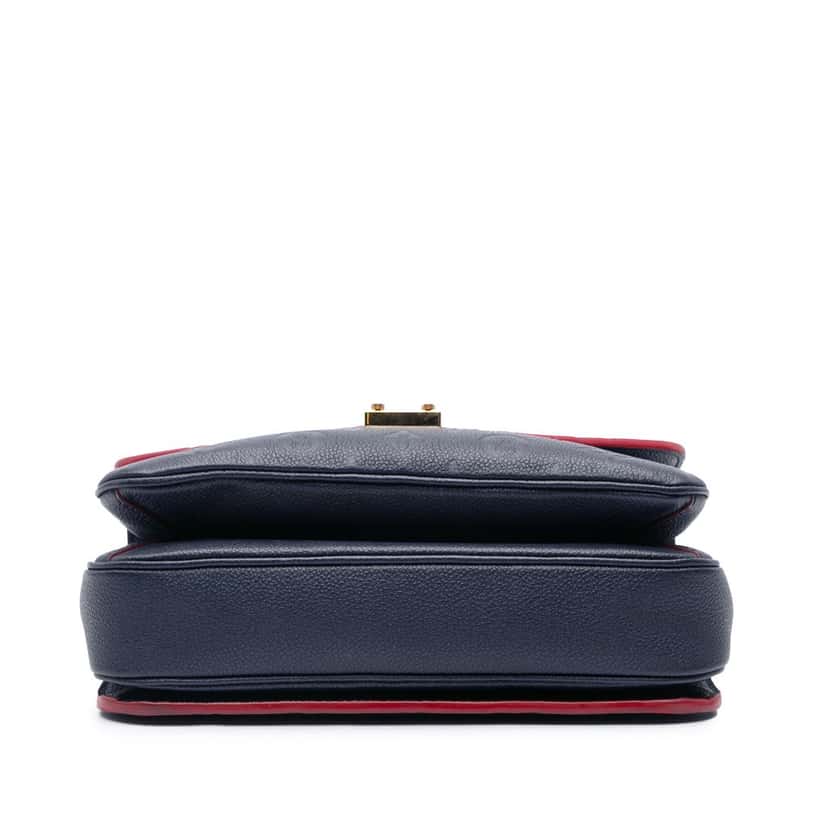 Louis Vuitton Monogram Empreinte Pochette Metis Blue Leather Good condition - Inside View
