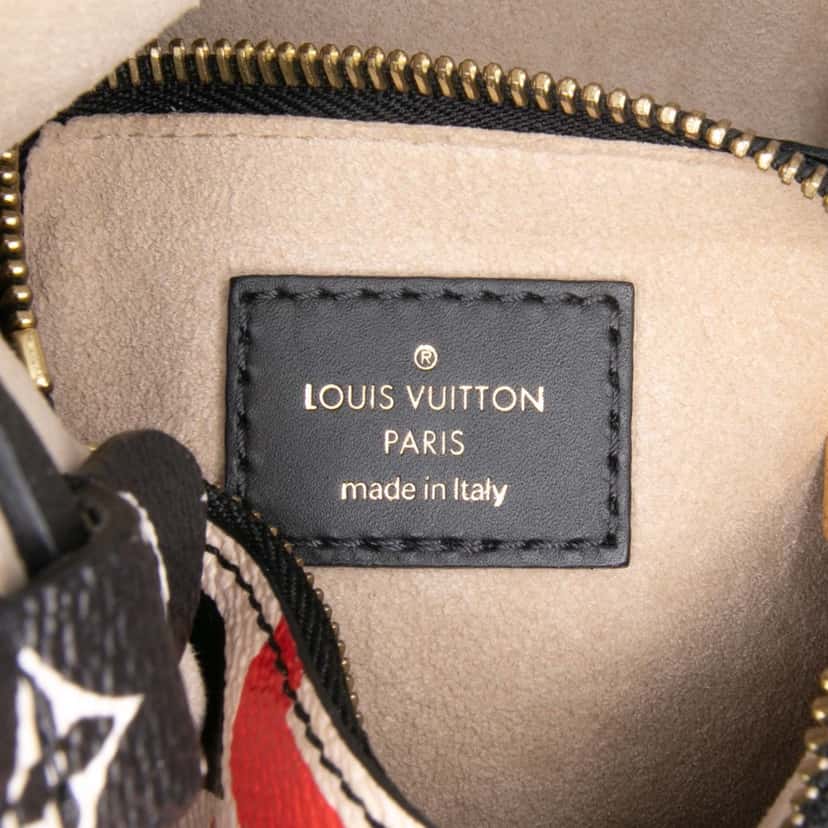 Louis Vuitton Monogram Giant Crafty Neonoe MM Red Canvas Good condition - Box View