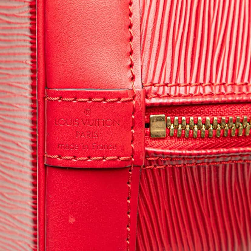 Louis Vuitton Epi Alma PM Red Leather Good condition - Box View