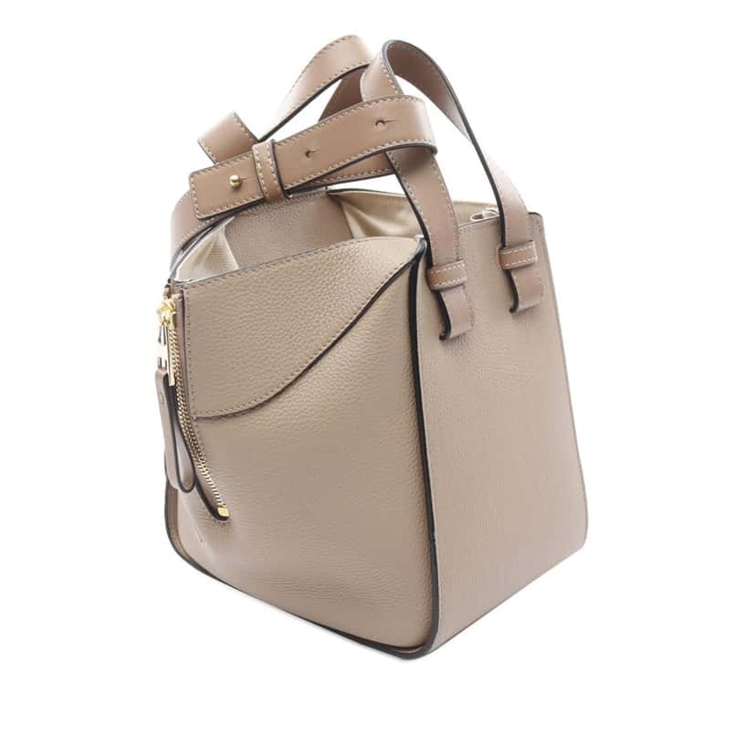 Loewe Soft Grained Calfskin Compact Hammock Bag Brown Leather Good condition - Back View