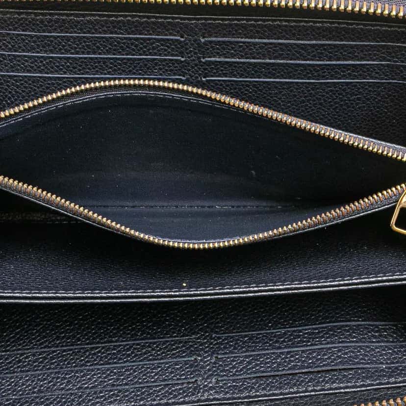 Louis Vuitton Monogram Empreinte Zippy Long Wallet Blue Leather Good condition - Box View