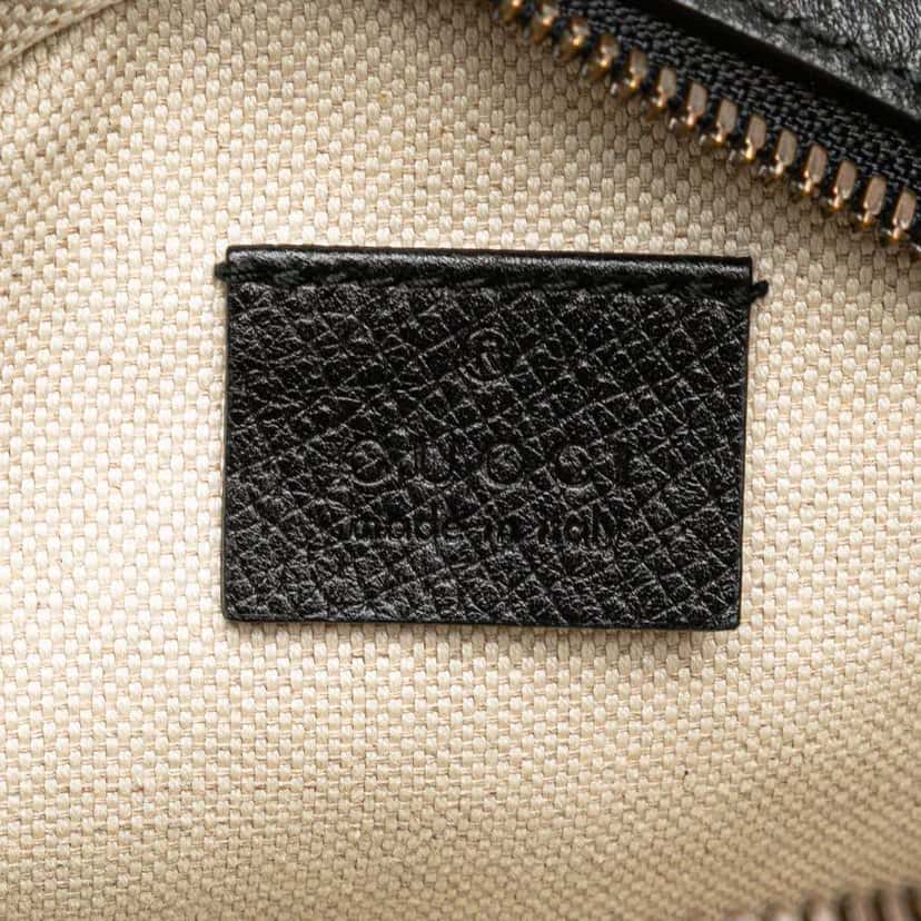 Gucci GG Marmont Velvet Round Crossbody Black Velvet Good condition - Box View