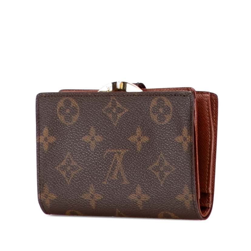 Louis Vuitton Monogram Porte Monnaie Billets Viennois Brown Canvas Good condition - Back View