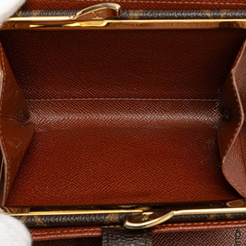 Louis Vuitton Monogram Porte Monnaie Billets Viennois Brown Canvas Good condition - Model View