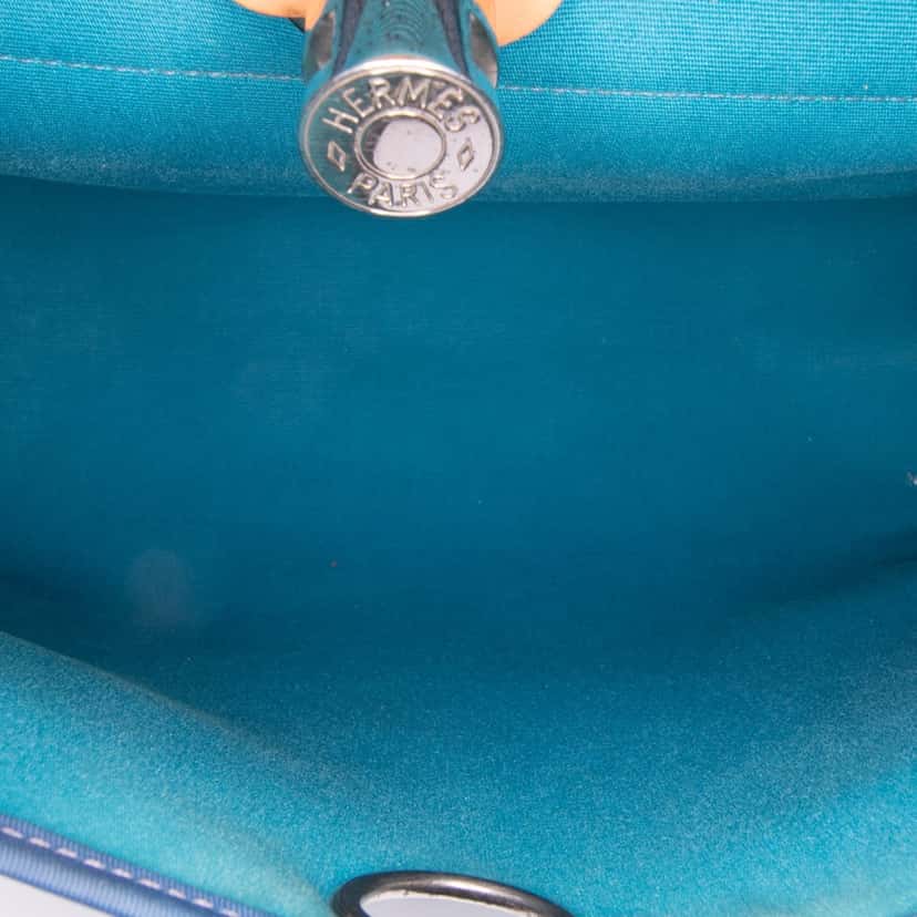 Hermès Toile Herbag Zip 31 Blue Canvas Good condition - Box View