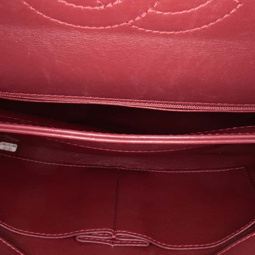 Chanel Quilted Lambskin Trendy CC Flap Red Leather Good condition - Model View