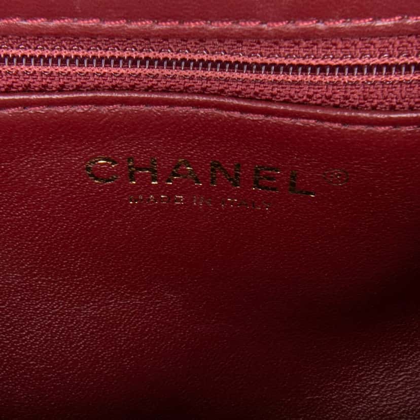 Chanel Quilted Lambskin Trendy CC Flap Red Leather Good condition - Box View