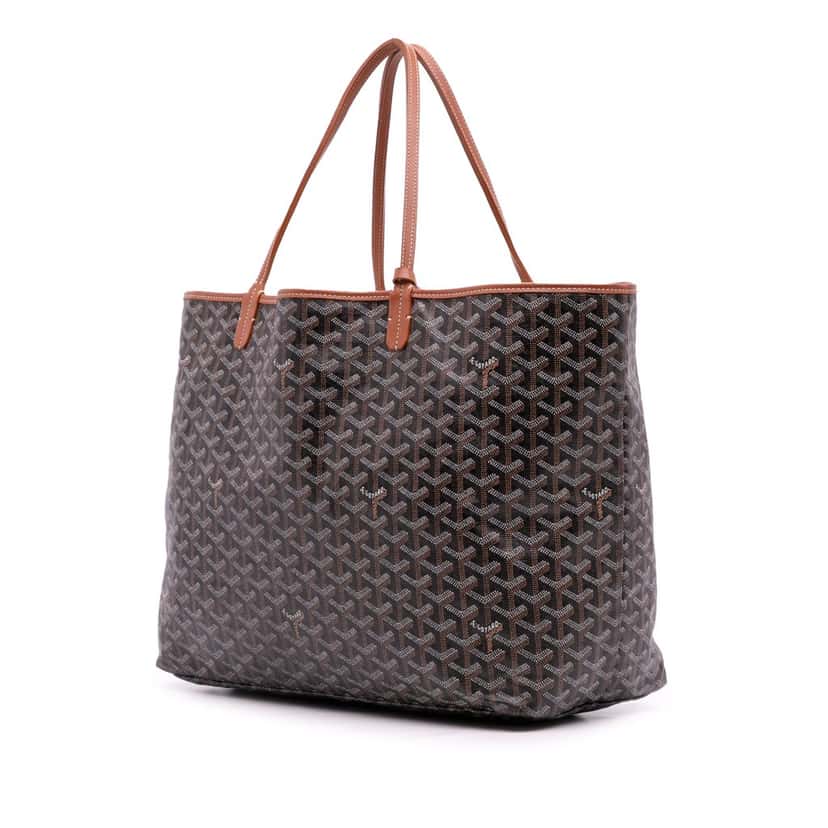 Goyard Goyardine Saint Louis GM Black Canvas Good condition - Back View
