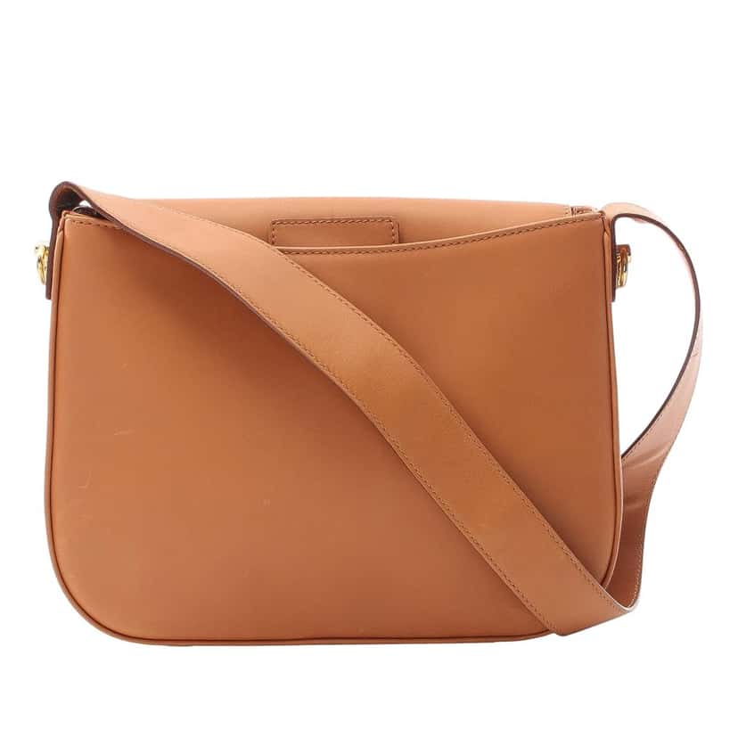 Celine Leather Shoulder Bag Brown Leather Good condition - Front View