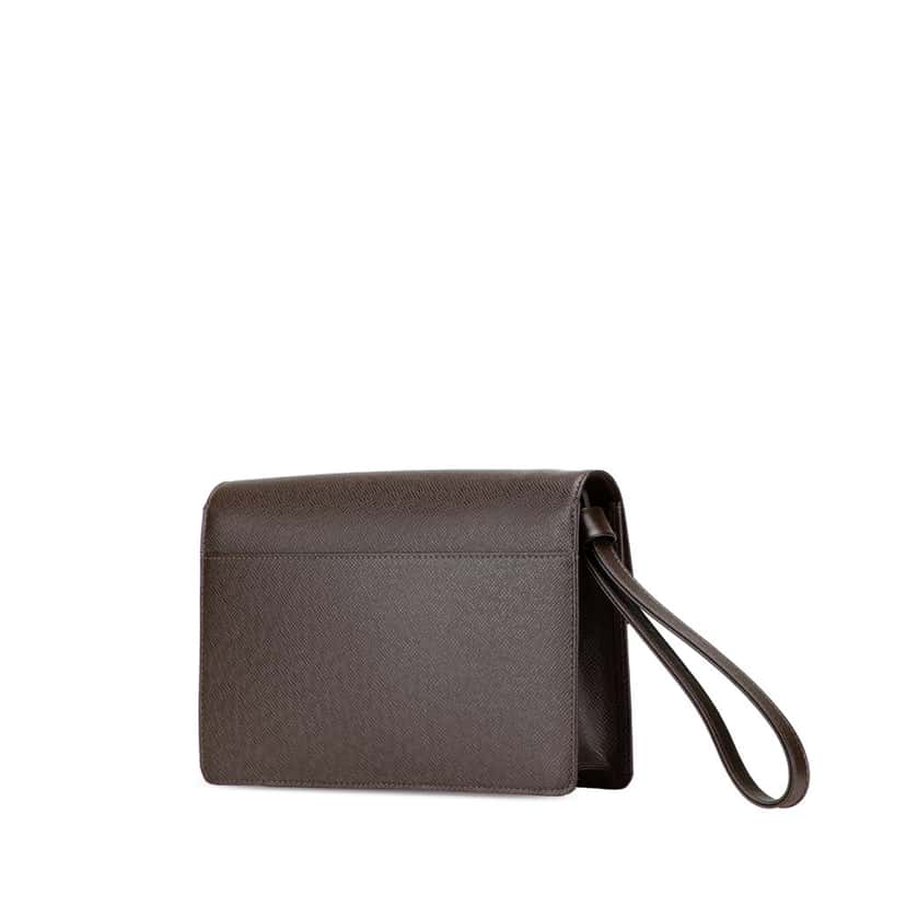 Louis Vuitton Taiga Selenga Brown Leather Good condition - Back View