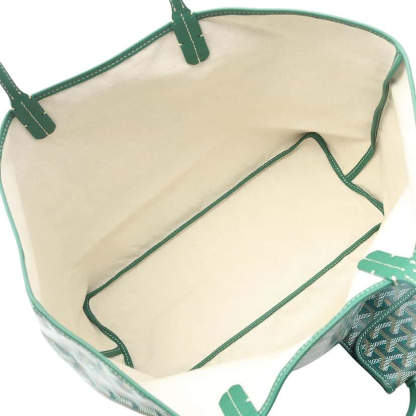 Goyard Goyardine Saint Louis PM Green Canvas Good condition - Inside View