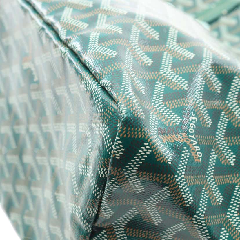 Goyard Goyardine Saint Louis PM Green Canvas Good condition - Box View