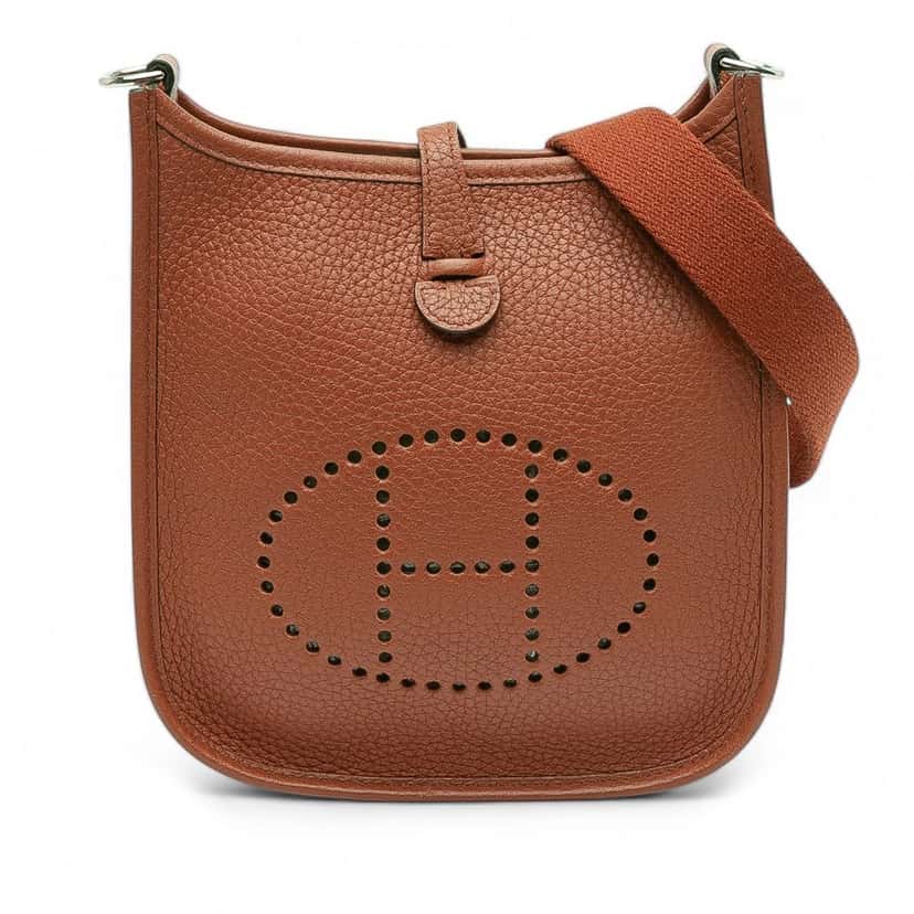 Hermès Clemence Evelyne 16 TPM Brown Leather Good condition - Front View