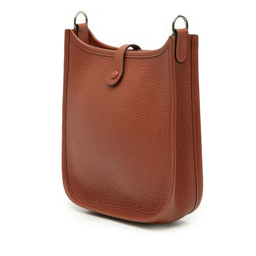 Hermès Clemence Evelyne 16 TPM Brown Leather Good condition - Back View
