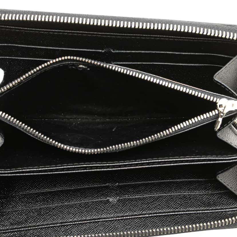 Louis Vuitton Epi Zippy Long Wallet Black Leather Good condition - Model View