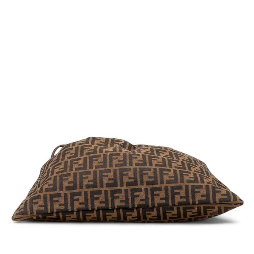 Fendi Zucca Canvas Drawstring Pouch Brown Canvas Good condition - Inside View